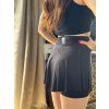DÁMSKÉ Bambusové kraťasy se sukní MOKSHA BLACK SHORT