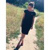 10018 kojici saty long black kratky rukav maminka