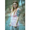 Kojící tílko s mašlemi Light PINK - Maminka