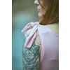 Kojící tílko s mašlemi Light PINK - Maminka