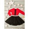 "KOMBINUJ" Triko LACE RED ( dlouhý rukáv ) - Holčička