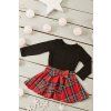 "KOMBINUJ" Triko LACE BLACK ( dlouhý rukáv ) -  Holčička