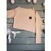 "KOMBINUJ" II. CROSS BEIGE Organic dlouhý rukáv - Maminka (POUZE VRCHNÍ DÍL)